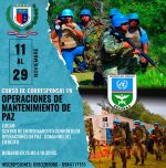 Curso de Corresponsal en Operaciones de Mantenimiento de Paz.