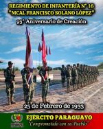 𝐀𝐍𝐈𝐕𝐄𝐑𝐒𝐀𝐑𝐈𝐎 𝐃𝐄 𝐂𝐑𝐄𝐀𝐂𝐈𝐎́𝐍 𝐃𝐄𝐋 𝐑𝐄𝐆𝐈𝐌𝐈𝐄𝐍𝐓𝐎 𝐃𝐄 𝐈𝐍𝐅𝐀𝐍𝐓𝐄𝐑𝐈́𝐀 𝐍°𝟏𝟔 “𝐌𝐂𝐀𝐋 𝐅𝐑𝐀𝐍𝐂𝐈𝐒𝐂𝐎 𝐒𝐎𝐋𝐀𝐍𝐎 𝐋𝐎́𝐏𝐄𝐙“